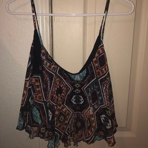 colorful crop tank top
